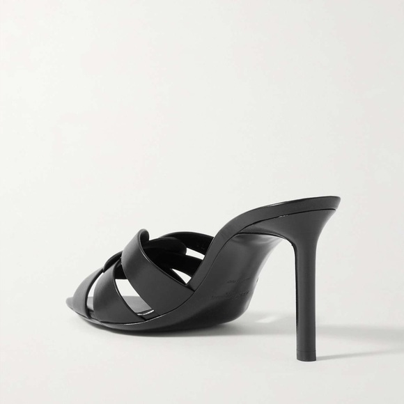 Saint Laurent Tribute Mules In Smooth Leather 38 - Picture 2 of 8